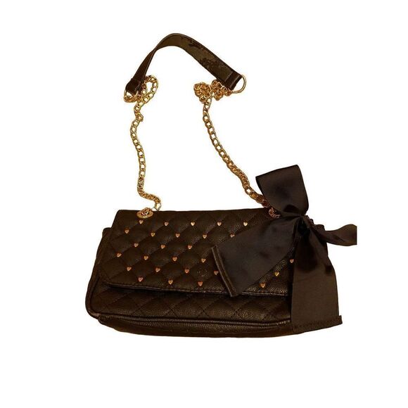 Betsey Johnson Vintage Quilted Shoulder Bag - Picture 1 of 16